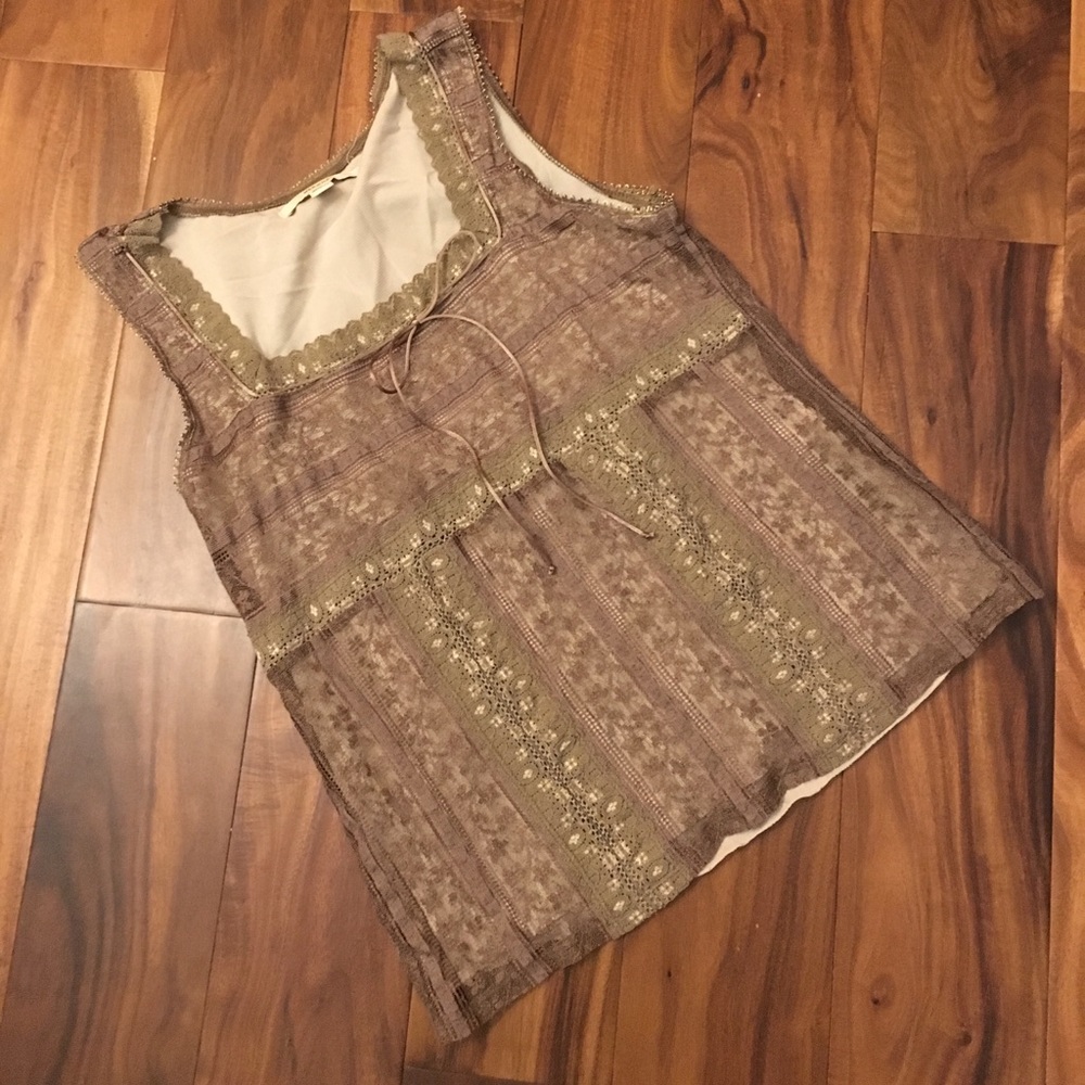 Lace overlay Merona Top